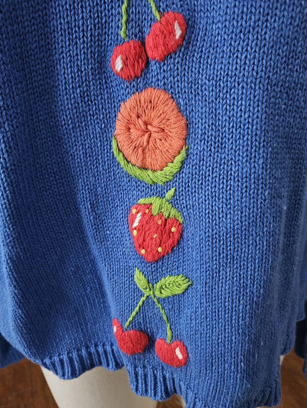 VTG 90s Eagle's Eye Fruit Sweater Large - Picture 4 of 6